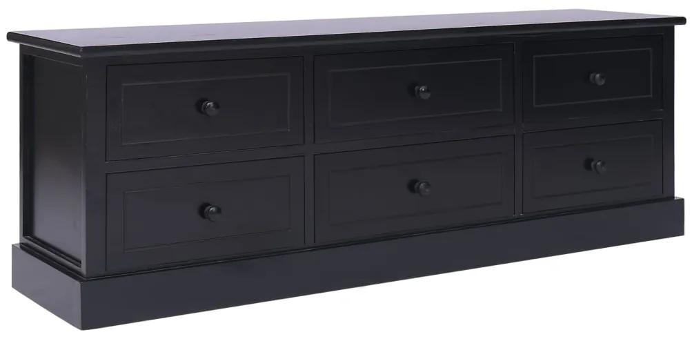 284128 vidaXL Bancă de hol, negru, 115 x 30 x 40 cm, lemn