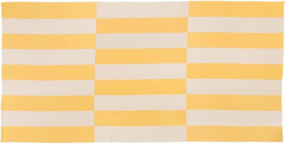 Prosop de plajă galben din bumbac 100x160 cm Su – noo.ma