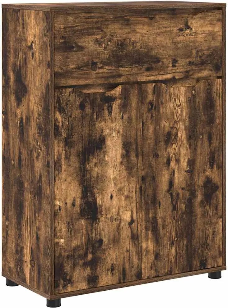 vidaXL Dulap de Baie Stejar fumuriu 72,5 x 36,5 x 100 cm Lemn compozit