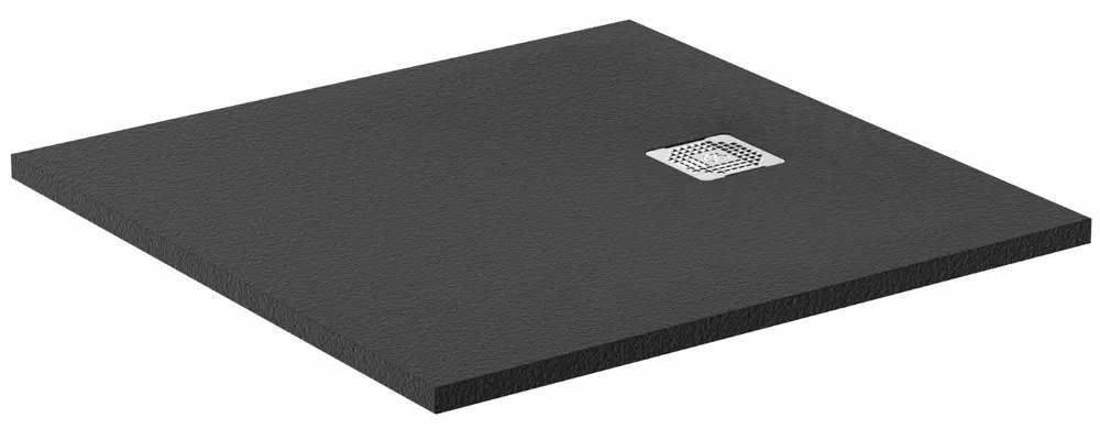 Cadita de dus patrata Ideal Standard Ultra Flat S 80x80 cm negru intens