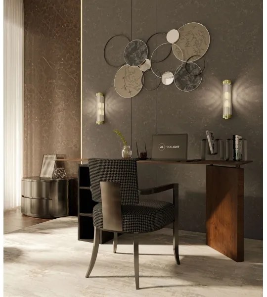 Aplică MAXLIGHT W0240 FLORENCE 2xE14/40W/230V auriu