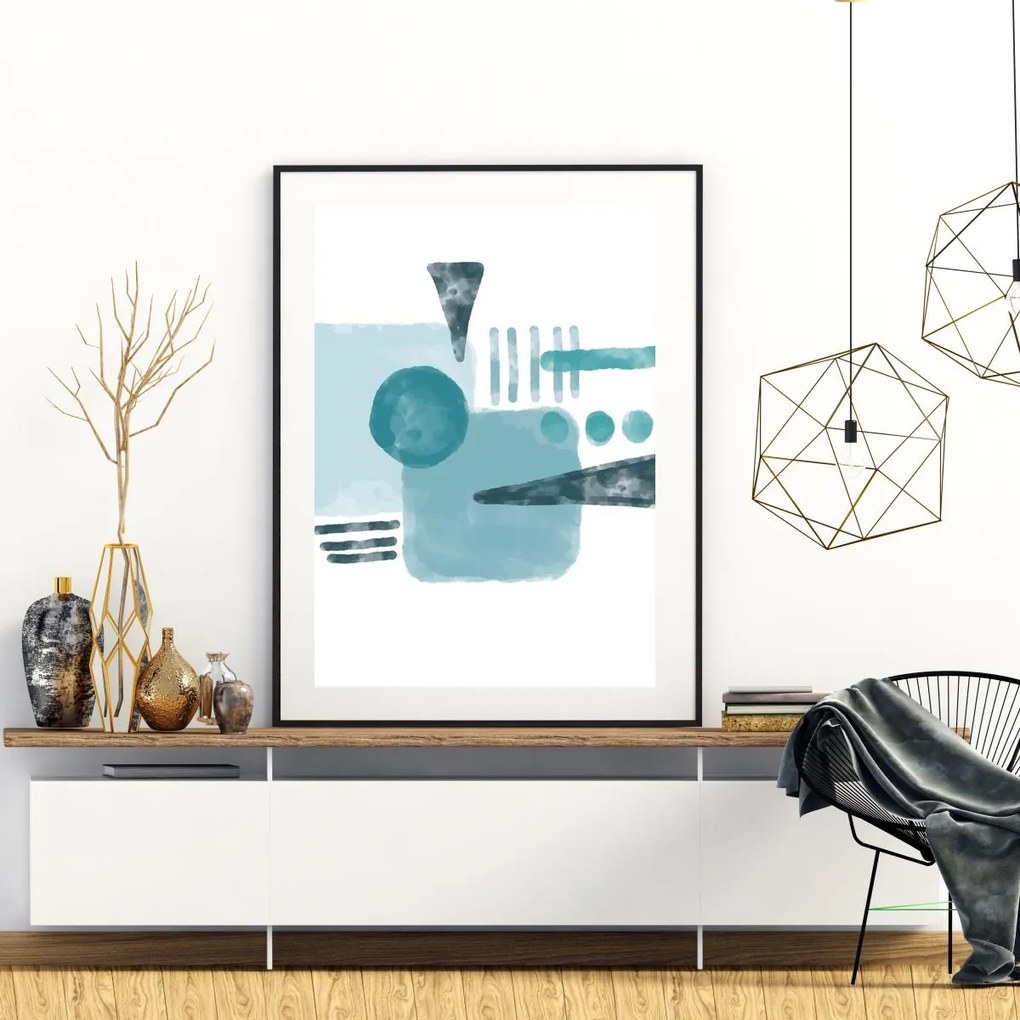 Poster - Abstracție pictată (A4)