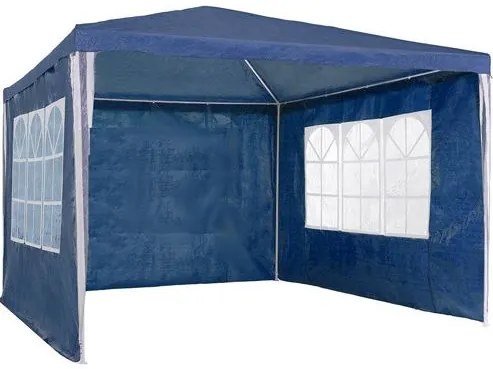 CORT PAVILION DE GRĂDINĂ 3X3 M + 3 PEREȚI BLUE