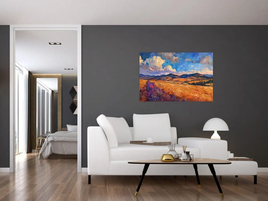 Tablou - Pictură în ulei de peisaj (90x60 cm)