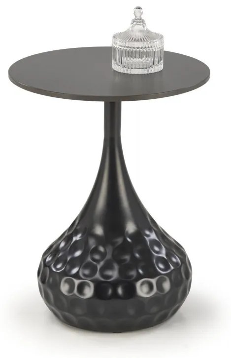 Masa de cafea Verde marmura neagra/negru ø40/h52 cm