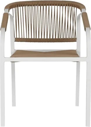 Set dining exterior din aluminiu și rășină, masă + 5 scaune