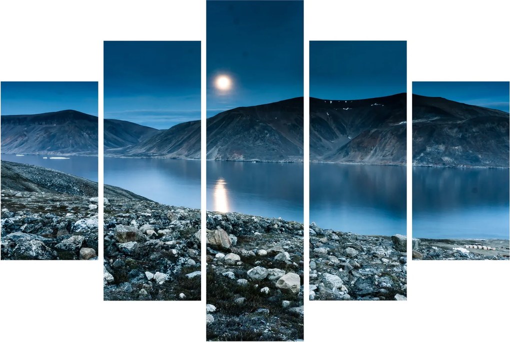 Tablou - Islanda noaptea (150x105 cm)