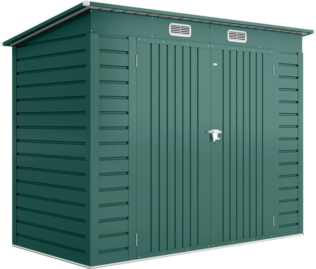 Outsunny Sopron Gradina 8×4 ft – Otel Galvanizat pentru Depozitare | Aosom Romania