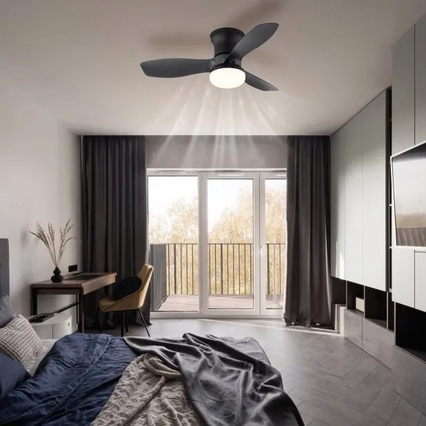 Lustra LED cu Ventilator si telecomanda IRWIN