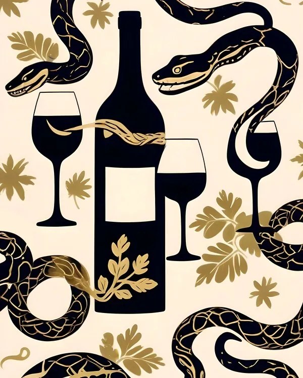 Ilustrație Snakes a Wines, Uma Gokhale