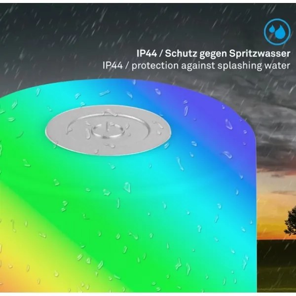 Lampă LED RGB reîncărcabilă de masă Briloner 7462014 LED/1,5W/5V IP44 crom