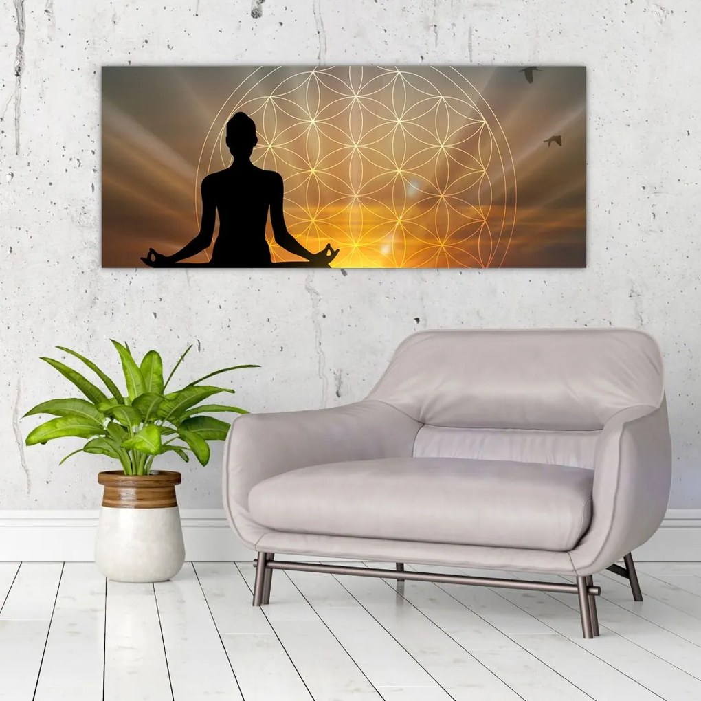 Tablou cu meditație (120x50 cm)