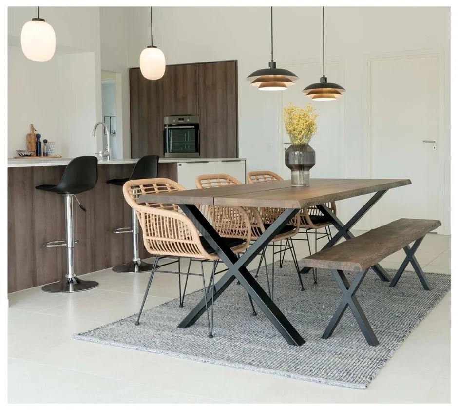 Set 2 scaune de grădină din ratan artificial House Nordic Trieste