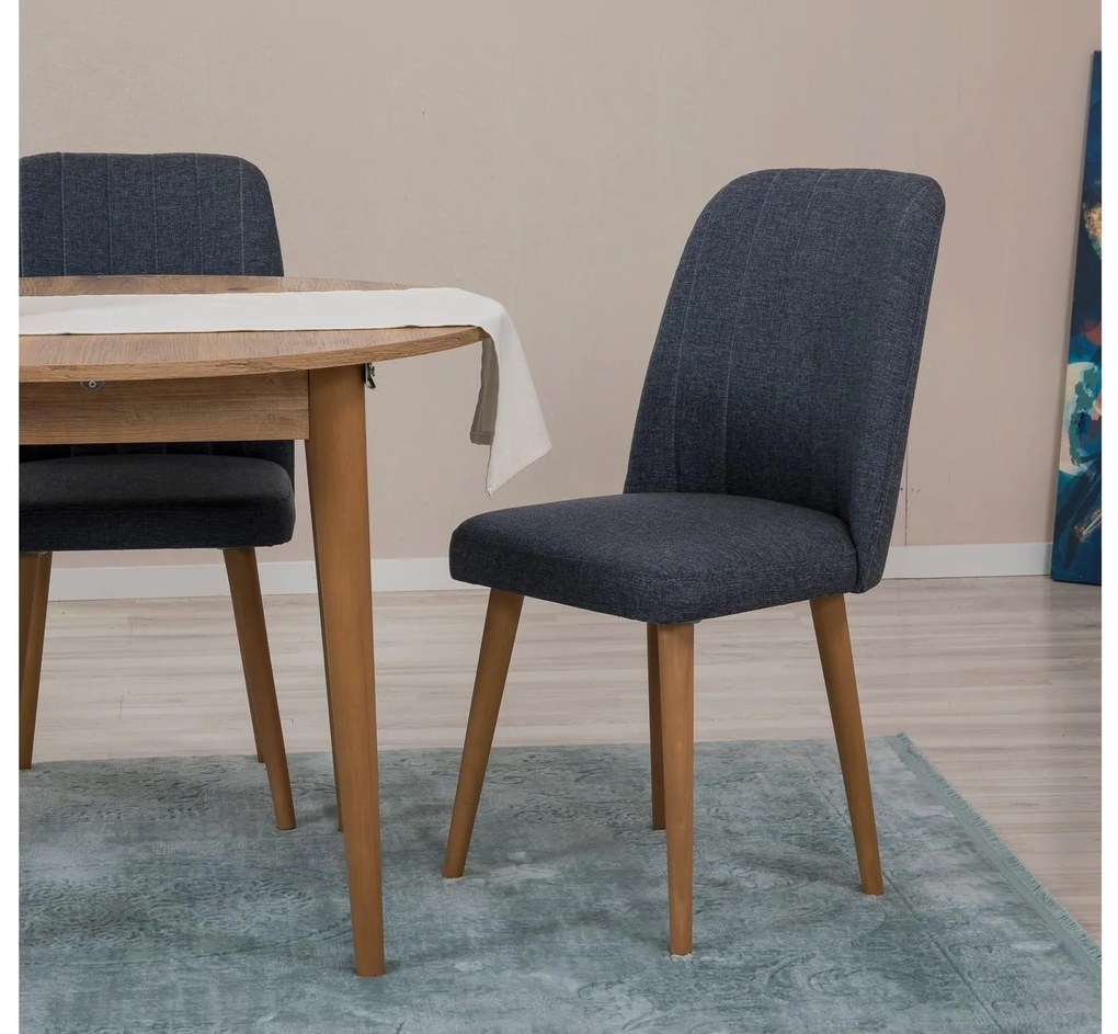 Set mobilier sufragerie Nidupo 6 (pin atlantic + albastru marin) (pentru 2 persoane). 1093773