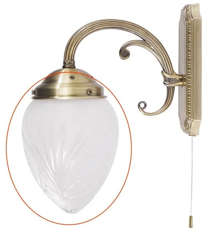 Abajur de rezervă din sticlă pentru corpuri de iluminat Rabalux 8631 ANNABELLA mic