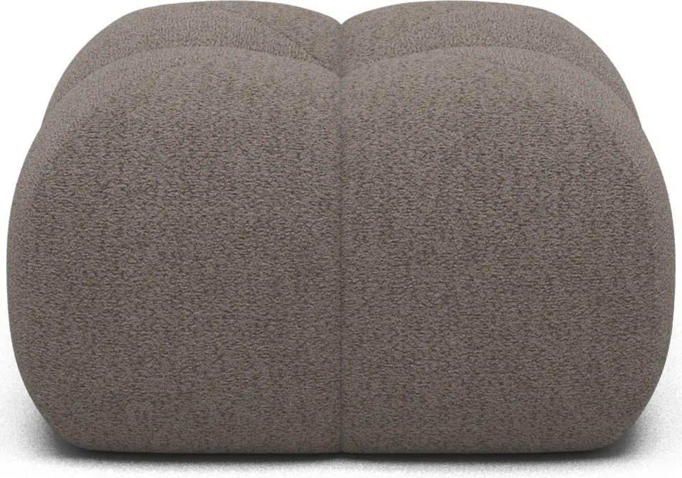 Puf Tapitat Covio 85x85x52 cm, maro Bouclé – Royal 20