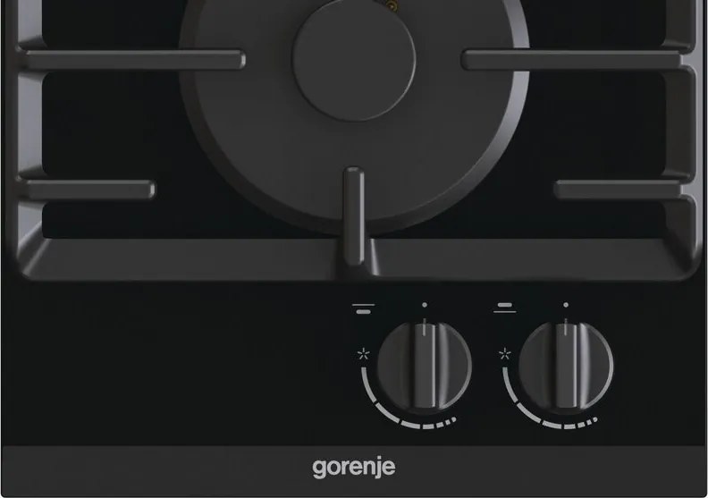 Plita pe gaz incorporabila Gorenje GC321B, 4050 W, Aprindere electronica, Gratar din fonta, Negru