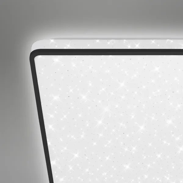 Briloner 3748-415 - Plafonieră LED STAR SKY LED/15W/230V 27x27 cm neagră