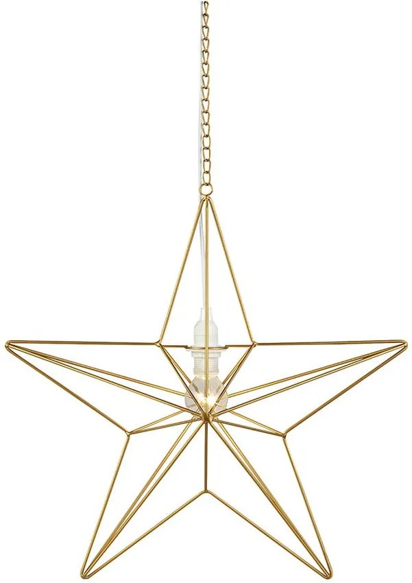 Decorațiune luminoasă suspendată Markslöjd Tjusa, ø 43 cm, auriu