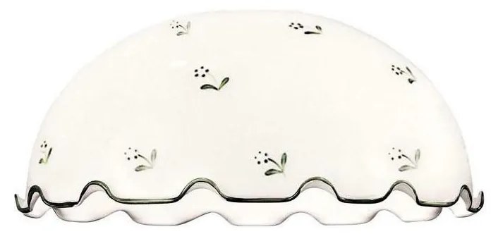 Abajur de rezervă din sticlă NONNA E27 d. 36 cm alb/verde