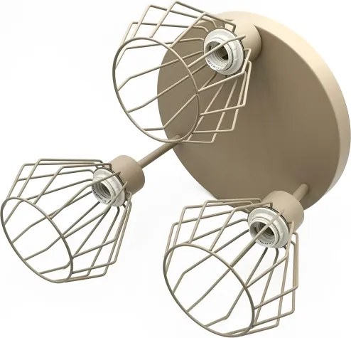 Plafonieră aplicată AUDREY 3xE27/15W/230V bej