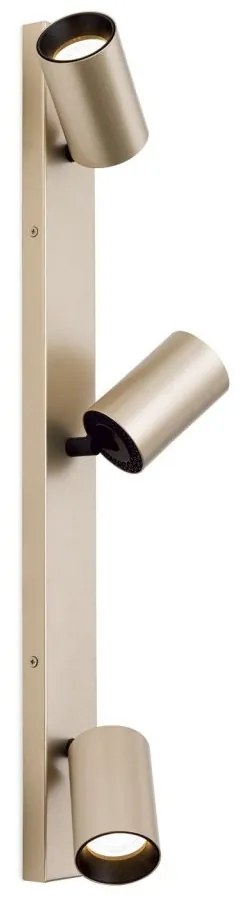 Aplica de perete/tavan cu Spoturi stil minimalist modern SEAN 3L auriu