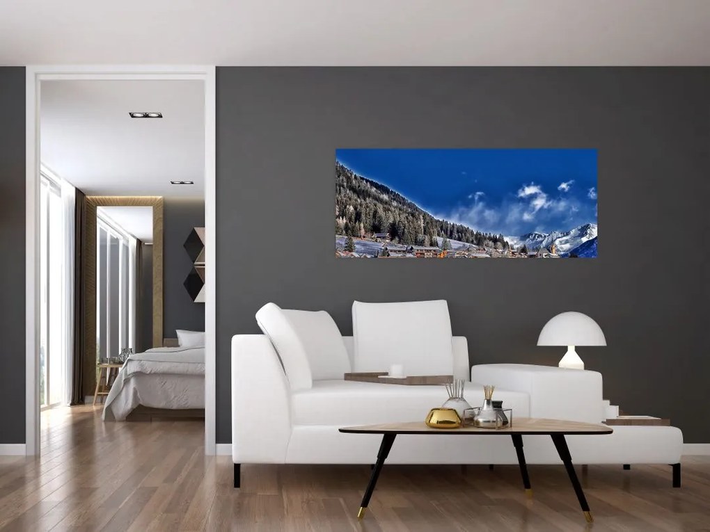 Tablou - Orășel de munte (120x50 cm)