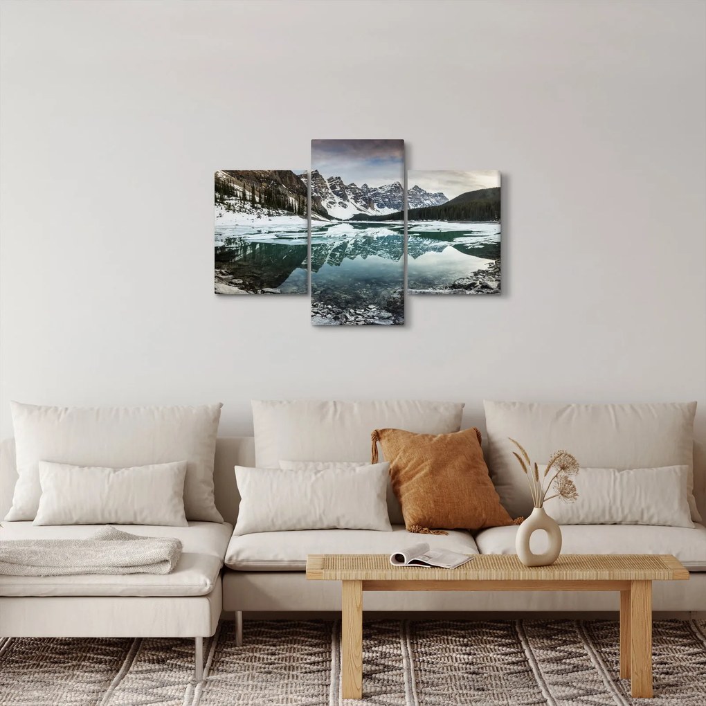 Tablou - lacul iarna (90x60 cm)