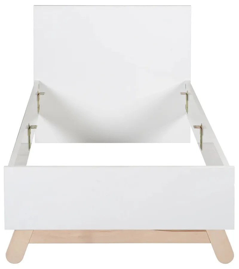 Pat pentru copii alb 90x200 cm Clara – Roba