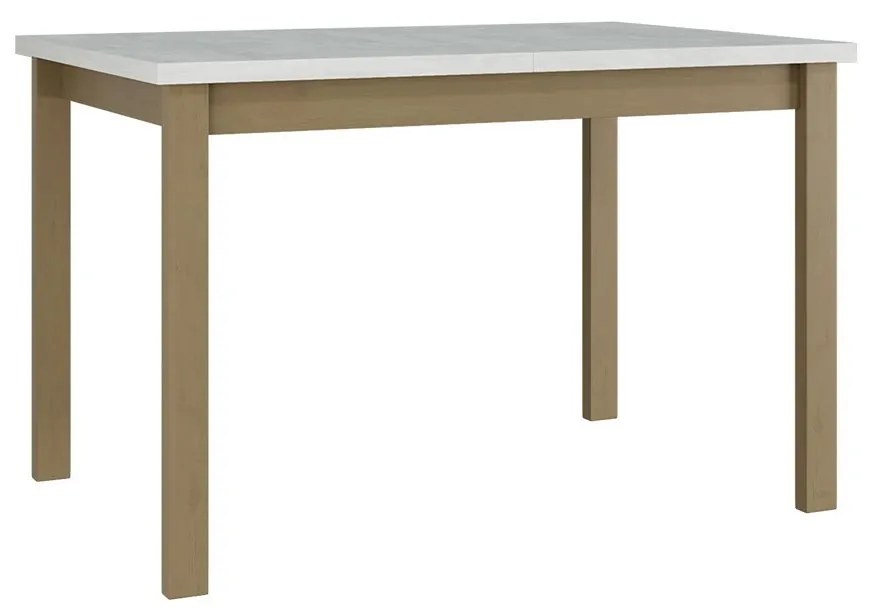 Masă sufragerie extensibilă Deasal 80 x 120 150 I (Alb + Stejar sonoma) (pentru 2-6 persoane). 1105363