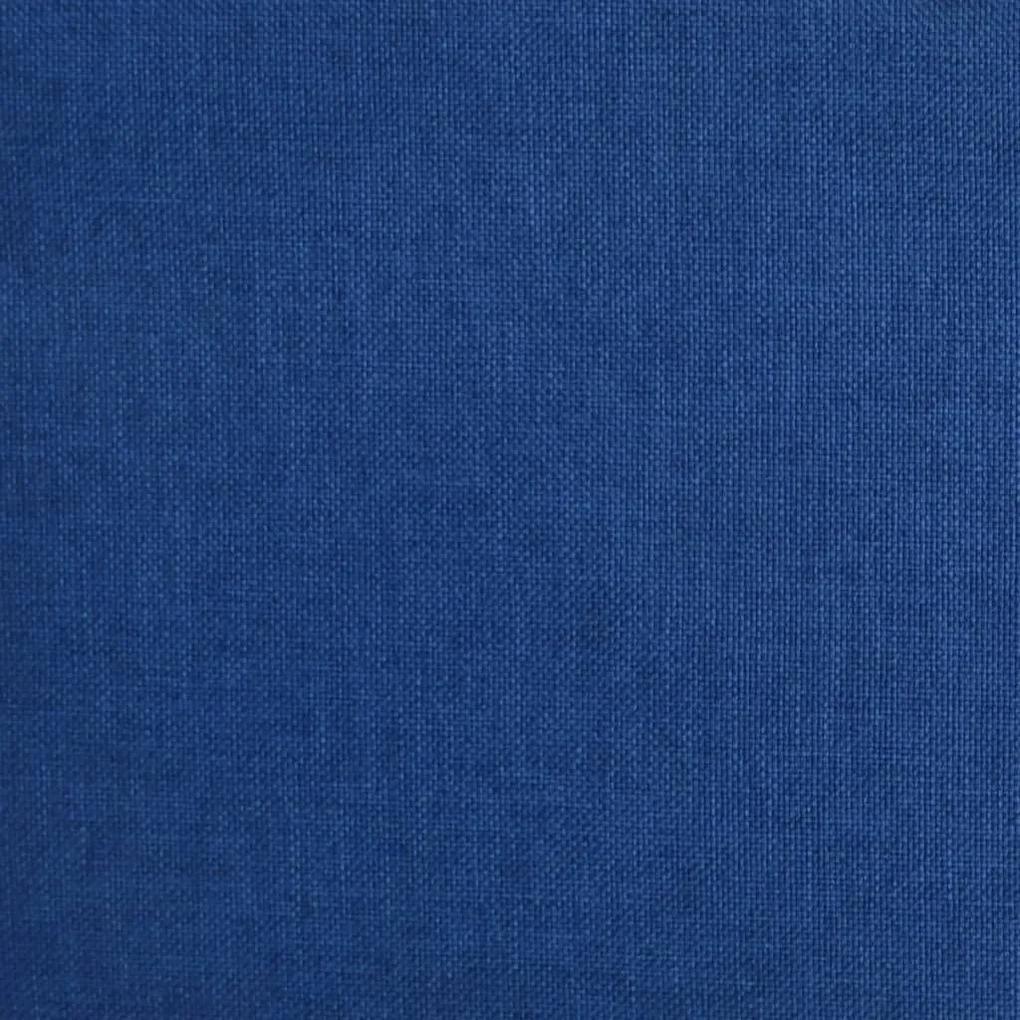Scaune de bucatarie pivotante, 4 buc., albastru, textil 4, Albastru
