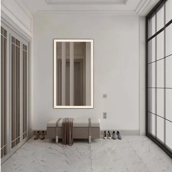 Oglinda baie cu iluminat LED IP44 Ural, 70x120cm