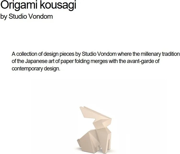 Decoratiune/ Statueta exterior sau interior ORIGAMI KOUSAGI, mat