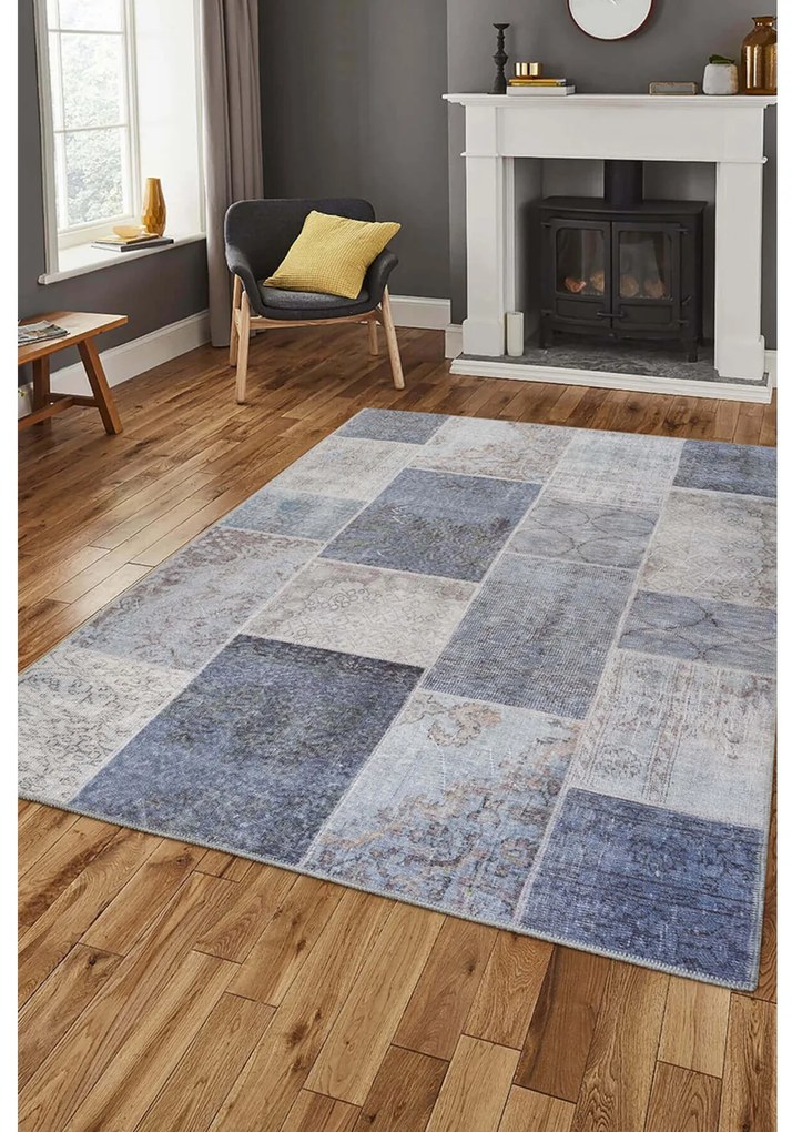 Covor Jazz albastru 83, 150x230 cm