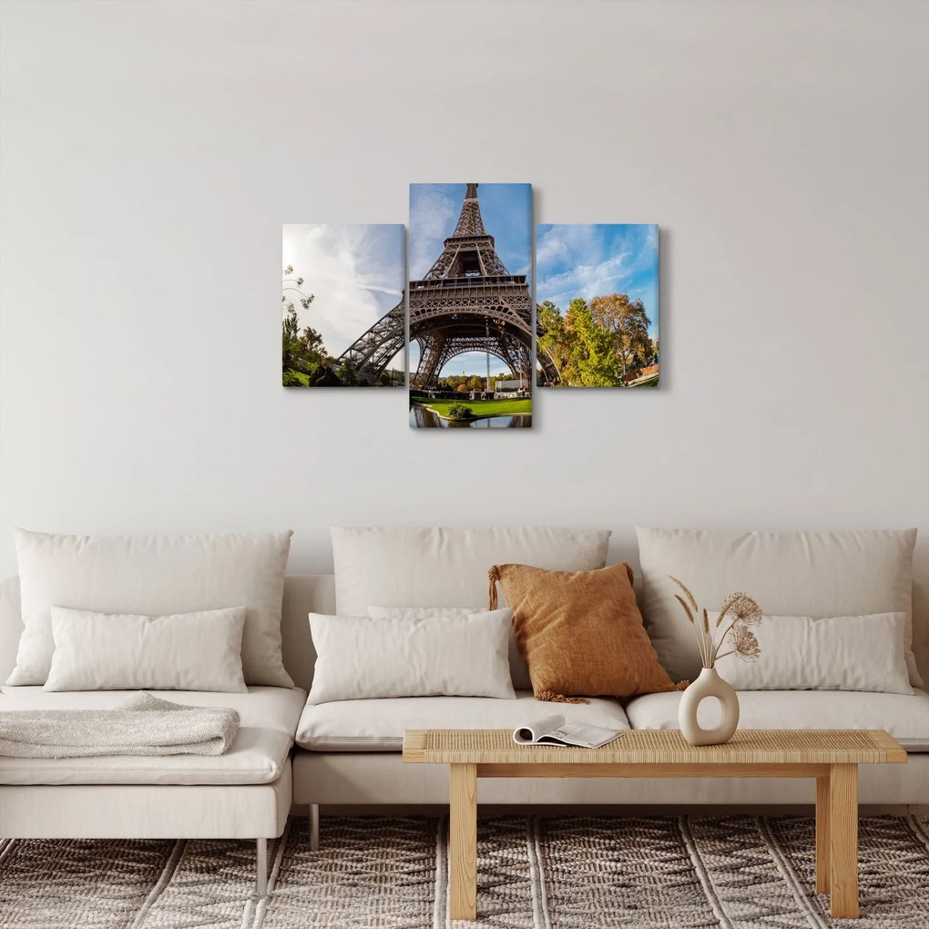 Tablou - Turnul Eiffel colorat (90x60 cm)