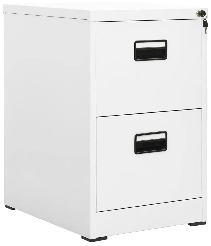vidaXL Fișet, alb, 46 x 62 x 72,5 cm, oțel