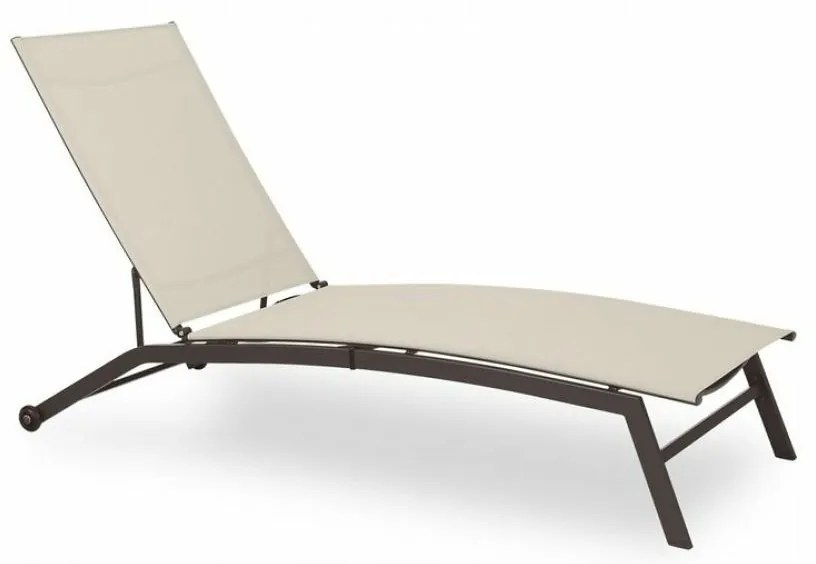 Șezlong de grădină cu roți, bej, 195 x 90 x 63 cm