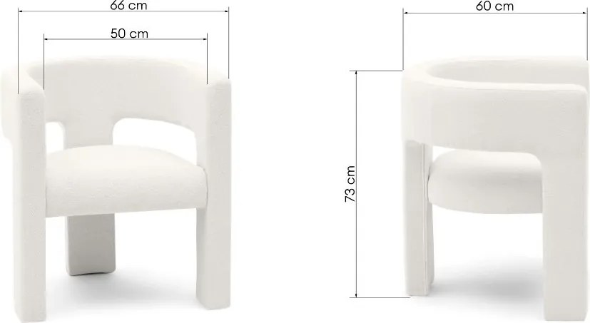 OFERTA Fotoliu alb de designer ALPAH B II. calitate.