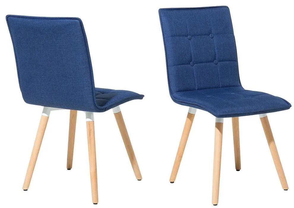 Set 2 buc. scaune pentru sufragerie Berken (albastru marin). 1009915