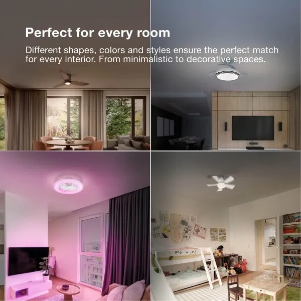 Osram - Corp de iluminat LED RGB reglabil cu ventilator MURLAN LED/26W/230V 3000-6500K + telecomandă