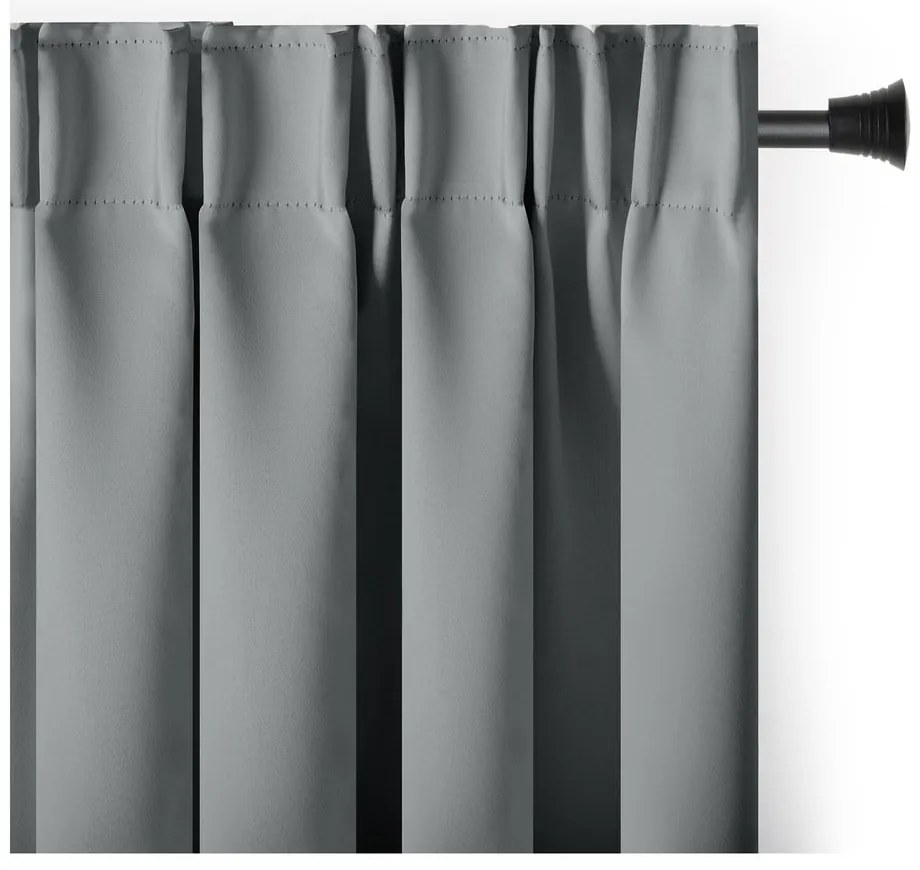 Draperie gri dimout (semi-opacă) 140x270 cm Kierra – Restilo