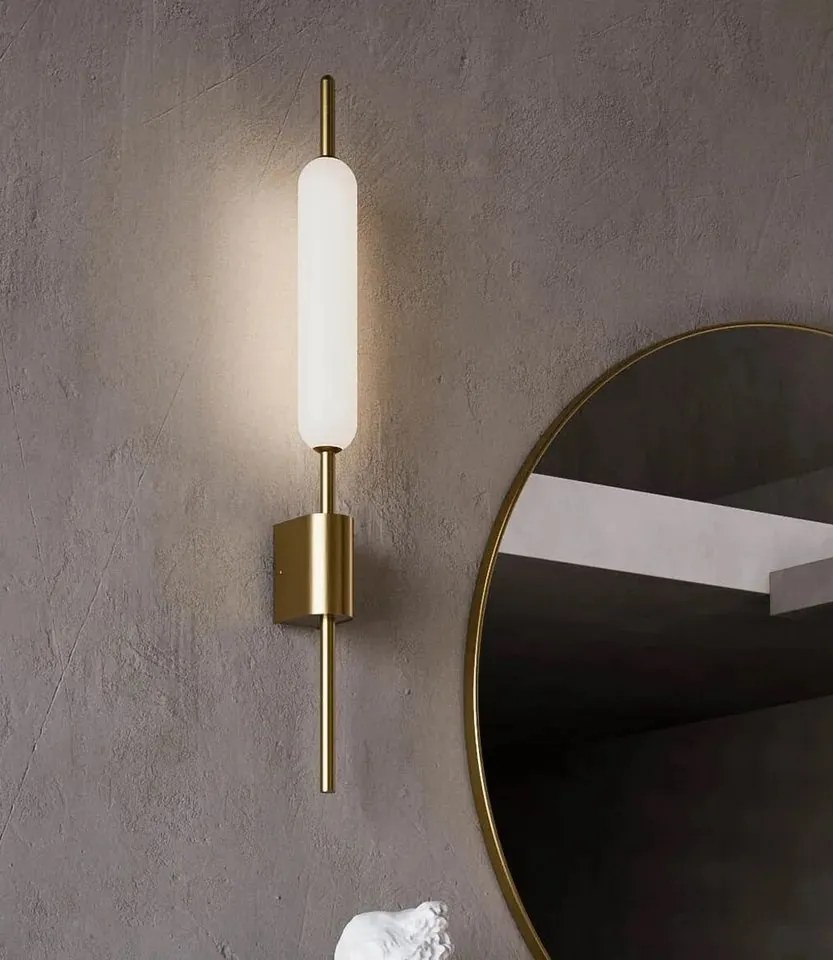 Aplica de perete LED design LUX, fabricata manual TYPHA