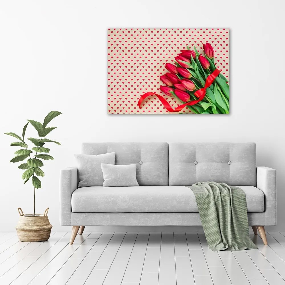 Imprimare tablou canvas Lalele inimi