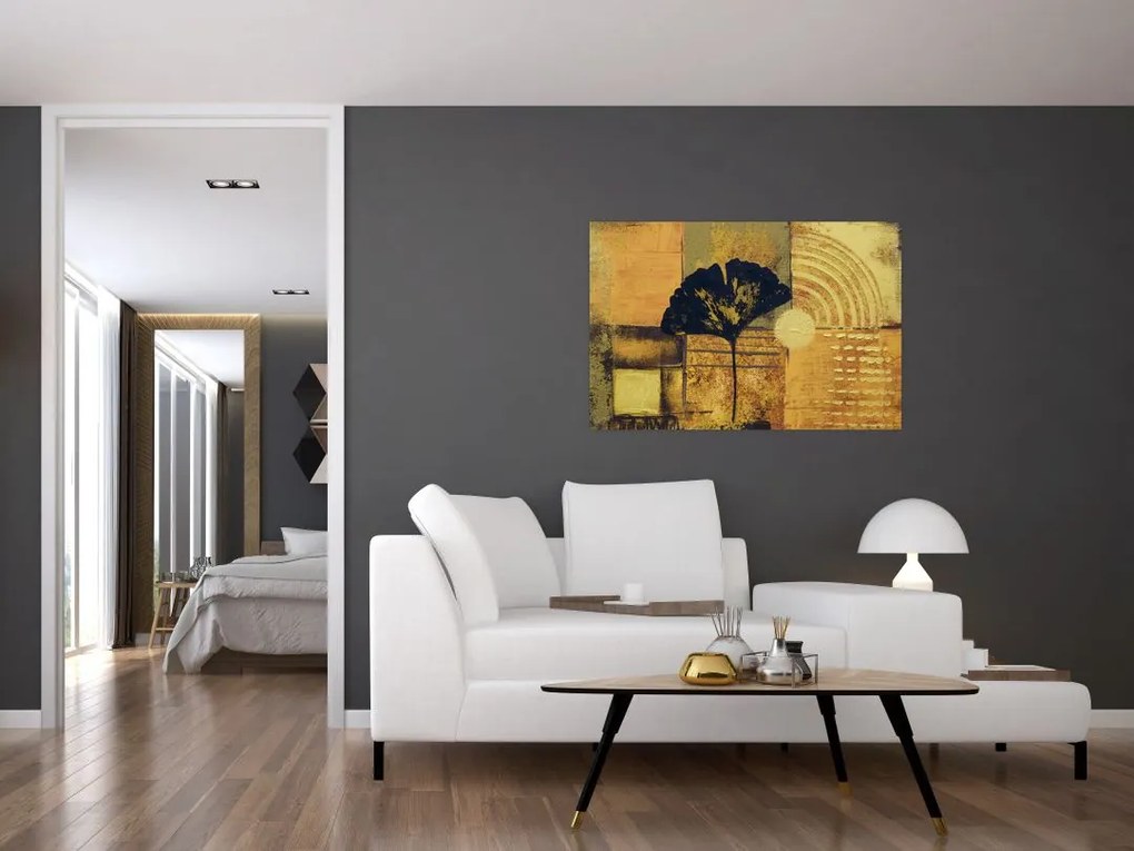 Tablou - Frunza ginkgo (90x60 cm)