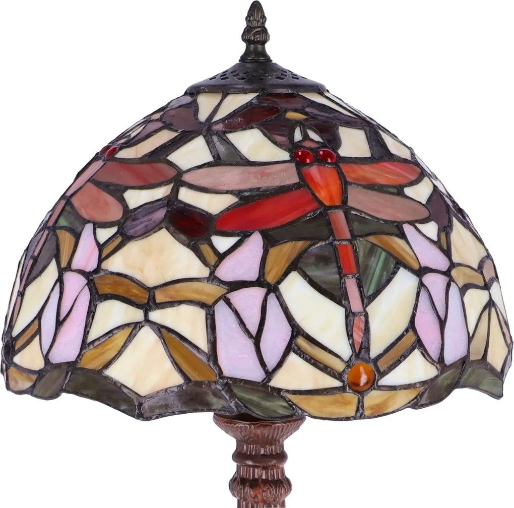Lampa de masa Tiffany Libelula h 45 cm ,abajur 30 cm