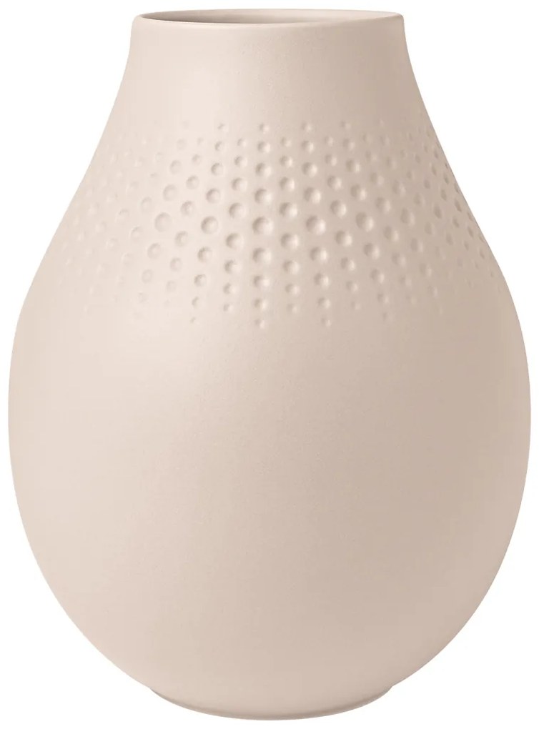 Vază înaltă Perle Manufacture Collier bej, înălțime. 15,9 cm - Villeroy & Boch