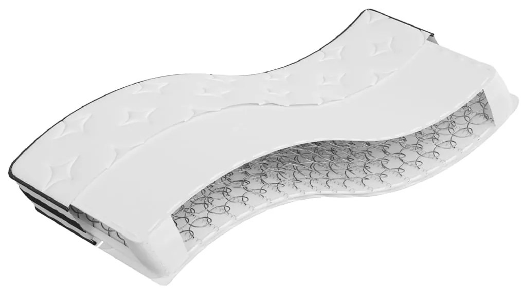 vidaXL Saltea cu arcuri bonnell Single Size, fermitate medie 90x190 cm