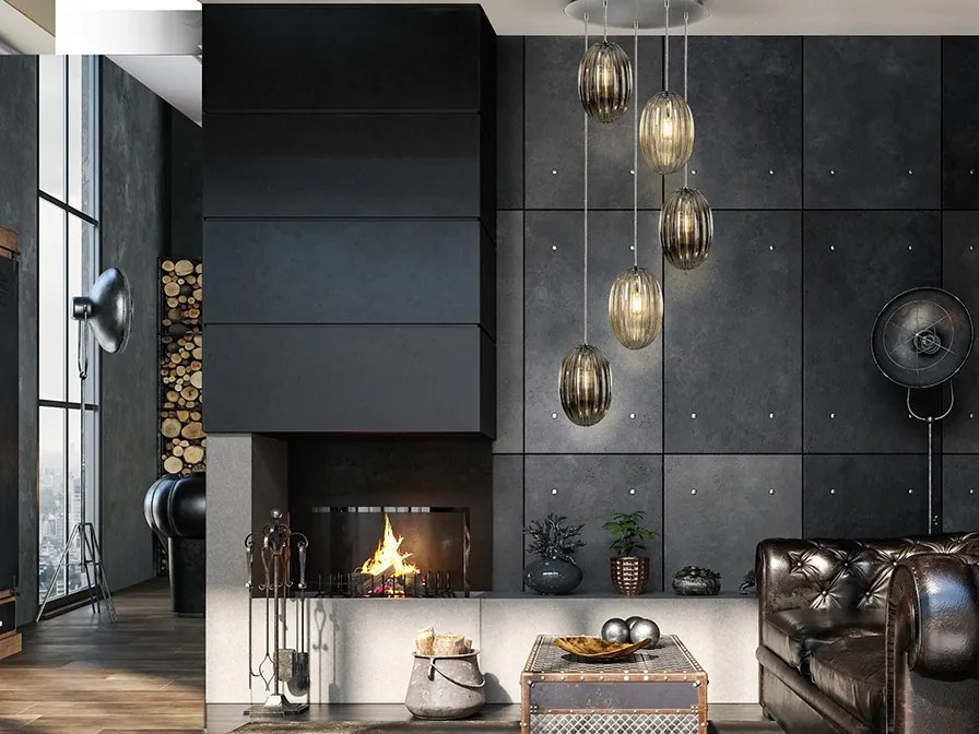 Lustra cu 5 Pendule design modern decorativ Ovila SV-752268