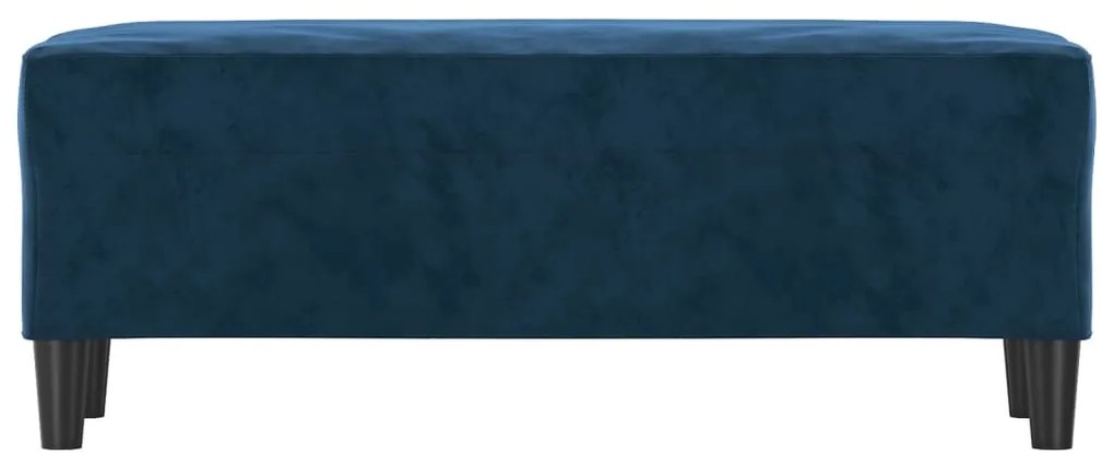 Banca, albastru, 100x35x41 cm, catifea Albastru, 100 x 35 x 41 cm