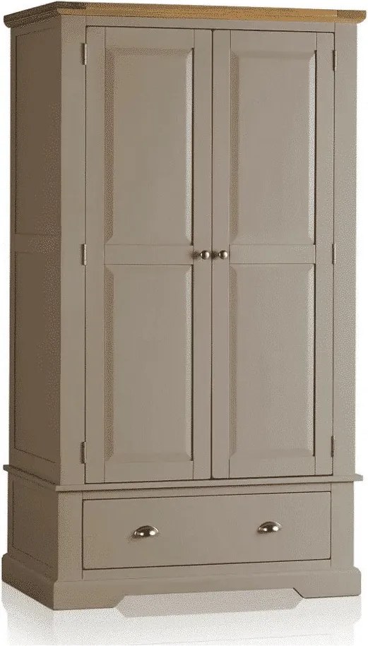Dulap lemn masiv gri Ives Personalizabil, 104 × 66 × 189 cm